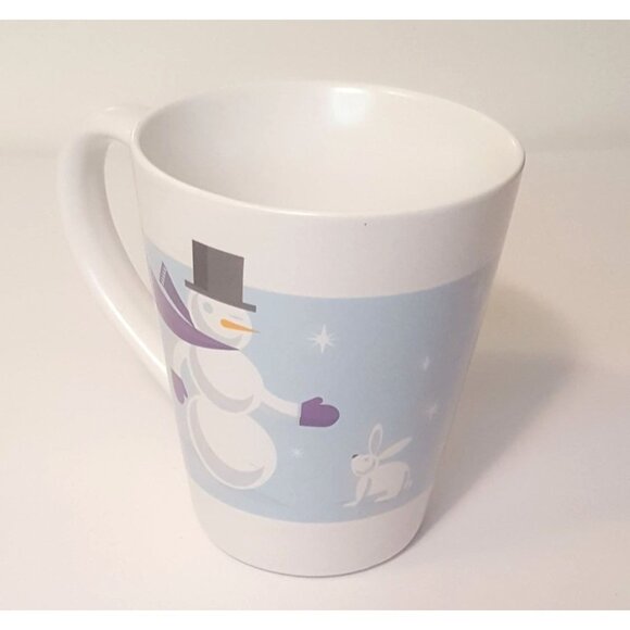 Starbucks 2011 Christmas Holiday Snowman Ceramic Tea Coffee Mug Cup 12 oz - Picture 3 of 7